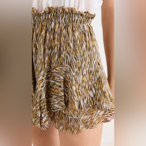 ISABEL MARANT ÉTOILE Sornel Skirt In Khaki Size 38 - Picture 11 of 13